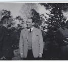 Od lewej: Wojciech Siemion, Ludwik Starski, Edward Zaicek (kierownik produkcji). Lata 60.