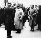Powitanie marszałka Louisa Franchet d’Espèrey na Dworcu Głównym w Warszawie 17 listopada 1927 roku.