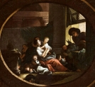 "Scena rodzinna we wnętrzu"  Jana  Niedermanna.