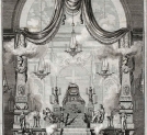 "Katafalk Stanisława Augusta wystawiony w kościele katolickim św. Katarzyny w Petersburgu w dniach 5-8 marca 1798 roku."