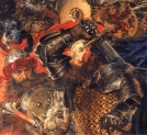 Detal obrazu "Bitwa pod Grunwaldem" Jana Matejki.
