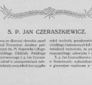  Artykuł napisany po śmierci Jana Czeraszkiewicza i zamieszczony w Miesięczniku Krajoznawczym Ilustrowanym Ziemia w październiku 1924 roku. .
