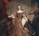 "Portret Marii Leszczyńskiej, królowej Francji" Louisa Tocqué.