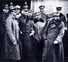 "Dowódcy frontu pomorskiego. Gen. Nieniewski, gen. Lamezan, gen. Sobolewski, płk. Iwanowski, gen. Prószyński, ppłk. Thomme, gen. J. Haller.""