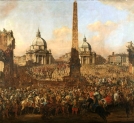 "Wjazd Jerzego Ossolińskiego do Rzymu w 1633 roku" Bernardo Bellotto.