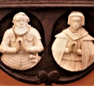 Popiersia Zygmunta Ferdynanda Szczepańskiego i jego żony Zofii Konstancji na epitafium w kościele poklasztornym Kartuzów w Kartuzach