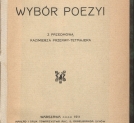 "Wybór poezyi" Zygmunta Różyckiego.