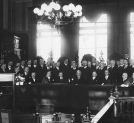 Uroczyste posiedzenie sądów apelacji poznańskiej z okazji 10 rocznicy wznowienia sądownictwa polskiego w Wielkopolsce 6.01.1930 roku.