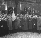 Wręczenie odznaki 14 Dywizji Piechoty 55 pułkowi piechoty w Poznaniu w październiku 1934 roku.