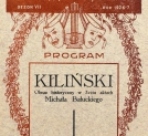 Program Teatru Miejskiego w Toruniu z 1926 roku - "Kiliński" obraz historyczny w 5-ciu aktach Michała Bałuckiego.