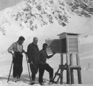 Stanowisko do badań klimatycznych Tatr w lutym 1930 roku.