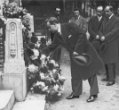 Uroczystość w 80 rocznicę śmierci Fryderyka Chopina na cmentarzu Pere-Lachaise w Paryżu 17.10.1929 r.