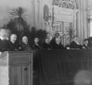 Konferencja w sprawie rozbrojenia moralnego zorganizowana przez Komisję Współpracy Międzynarodowej Polskich Stowarzyszeń Społecznych w sali Rady Miejskiej w Warszawie, 17.04.1932 r.