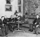Nowowybrani rektorzy szkół wyższych u prezydenta RP Ignacego Mościckiego, Warszawa, październik 1936 rok.
