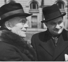 Ludwik Solski i Romuald Gantkowski w Krakowie w 1938 roku.