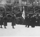 Uroczystość zaprzysiężenia wojsk powstańczych i wręczenie sztandaru 1 Dywizji Strzelców Wielkopolskich 26.01.1919 r.
