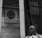 Odsłonęcie tablicy pamiątkowej ku czci Gabriela Narutowicza 16.12.1928 r.