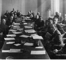 Posiedzenie sejmowej komisji budżetowej w marcu 1928 roku.