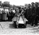 Uroczystość przeniesienia zwłok Jana Kasprowicza z cmentarza w Zakopanem do grobowca - mauzoleum na Herendzie w sierpniu 1933 roku.