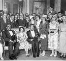 Przyjęcie w Poselstwie RP w Buenos Aires wydane na cześć polskich zapaśników Władysława Cyganiewicza i Karola Nowiny- Szczerbińskiego w 1934 roku.