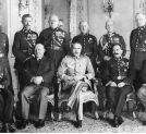 Wizyta członków nowego zarządu straży pożarnej u marszałka Józefa Piłsudskiego w Belwederze 20.11.1929 r.