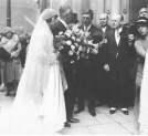 Ślub hrabiego Józefa Potockiego z księżniczką Krystyną Radziwiłł 8.10.1930 r.