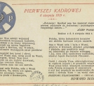 "Pierwszej Kadrowej, 6 sierpnia 1919 r." Edwarda Słońskiego.