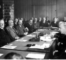 Posiedzenie komisji konstytucyjnej Senatu, która obradowała nad projektem nowej konstytucji 11.12.1934 r.
