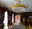 Odnowiona jadalnia w pałacu Raczyńskich w Rogalinie.