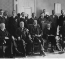 Delegaci RP przy Lidze Narodów w siedzibie delegacji w Genewie.