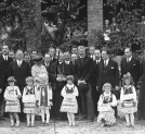 Uroczystość poświęcenia kamienia węgielnego pod Pawilon Półkolonii Dziecięcych w Parku Jordana w Krakowie w czerwcu 1936 r.