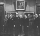 Otwarcie wystawy portretów Józefa Piłsudskiego wykonanych przez artystę malarza Stefana Norblina