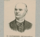 "Dr Alexander Przystański" - grafika autorstwa Józefa Łoskoczyńskiego (1857-1928).