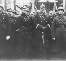 Oficerowie Wojska Polskiego na nieokreślonej uroczystości w łodzi.