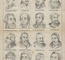 Strona 3 "Atlasu 300 portretów w drzeworytach zasłużonych w narodzie Polaków i Polek" z roku 1860.
