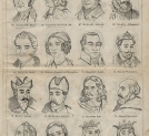 Strona 5 "Atlasu 300 portretów w drzeworytach zasłużonych w narodzie Polaków i Polek" z roku 1860.