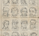Strona 16 "Atlasu 300 portretów w drzeworytach zasłużonych w narodzie Polaków i Polek" z roku 1860.
