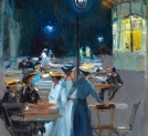 "Kawiarnia paryska w nocy" Ludwika de Laveaux.