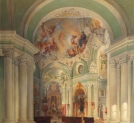 "Wnętrze kościoła pijarów w Wiedniu" Teodora Jachimowicza.