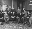 Konferencja pierwszego sekretarza Ambasady RP w Paryżu Alfreda Ponińskiego z członkami Związku Korespondentów Polskich w Paryżu.