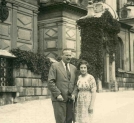 Alfred Poniński z córką Ewą w Krakowie, 2 .06.1939 r.
