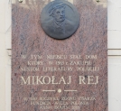 Tabica pamiątkowa w Lublinie, w miejscu domu Mikołaja Reya (Reja).