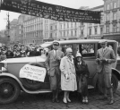 Zakończenie zjazdu gwiaździstego automobilistów w Katowicach w sierpniu 1927 r.