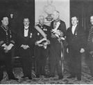 Przekazanie odznaczenia prezydentowi Portugalii Antonio Oscarowi de Fragoso Carmona w Lizbonie w marcu 1931 r.