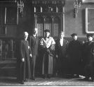 Nadanie doktoratu wicewojewodzie krakowskiemu Piotrowi Małaszyńskiemu na Uniwersytecie Jagiellońskim w Krakowie w październiku 1935 roku.