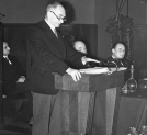 Doroczne zebranie Towarzystwa Naukowego Warszawskiego w Pałacu Staszica, 25.11.1938 r.