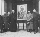 Poświęcenie kopii obrazu Matki Bożej Częstochowskiej przeznaczonej do kościoła w Karwinie, listopad 1938 roku.