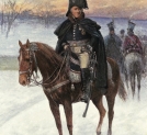 Reprodukcja obrazu: Jan Chełmiński (1851-1925), "Jan Henryk Dąbrowski na koniu".