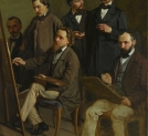 "Portret Wojciecha Gersona i pięciu artystów J.Ceglińskiego, F.Tegazzo, M.Zarzeckiego, J.Simmlera, F.Sypniewskiego" Antoniego Murzynowskiego.