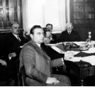 Konferencja prasowa w Prezydium Rady Ministrów na temat bezrobocia 8.11.1932 r.